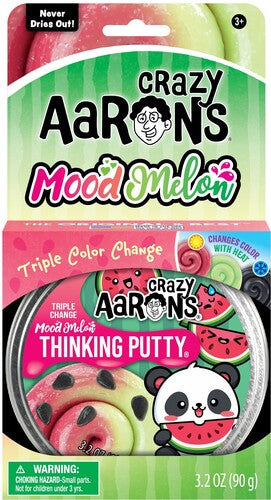 Crazy Aaron's Thinking Putty Mood Melon, 4'' Full Size Tin