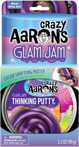 Crazy Aaron's Thinking Putty Glam Jam, 4'' Full Size Tin