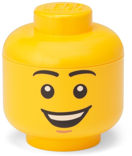 LEGO Mini Stackable Storage Head, Happy Boy