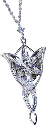 Lord of the Rings - The Evenstar Pendant of Arwen, silver plated with Chain