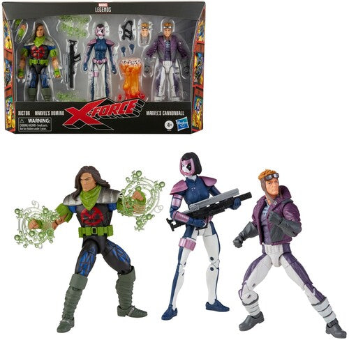 X-Force - Marvel Legends - Action Figure 3-Pack (Domino, Rictor, Cannonball)