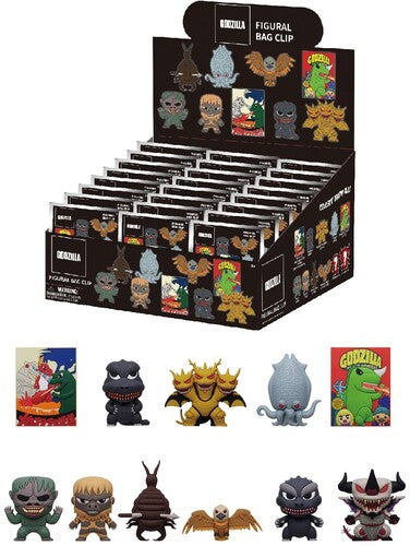 Godzilla 3d Foam Bag Clip S7 24ct Pdq (Clcb) (Pdq)