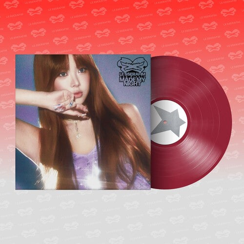 Le Sserafim - 2nd Single Album 'Made My Night' Vinyl [WARM RED ver.]