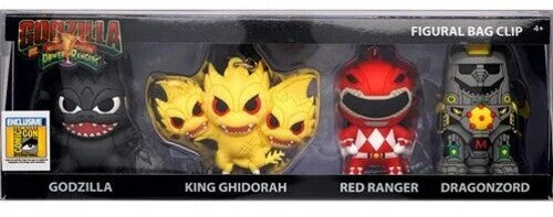 Godzilla & Power Ranger 3d Foam Bag 4ct Set (Clcb)