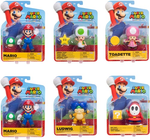 Super Mario - 4 Figures Wave 53 6pc Assortment