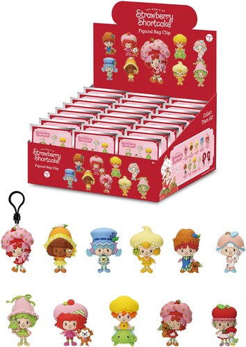 Strawberry Shortcake 3D Foam Bag Clip Series 3 24ct PDQ Display