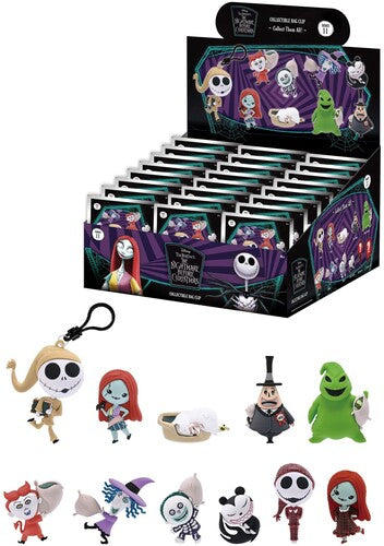 Nightmare Before Christmas 3D Foam Bag Clip Series 11 24ct PDQ Display
