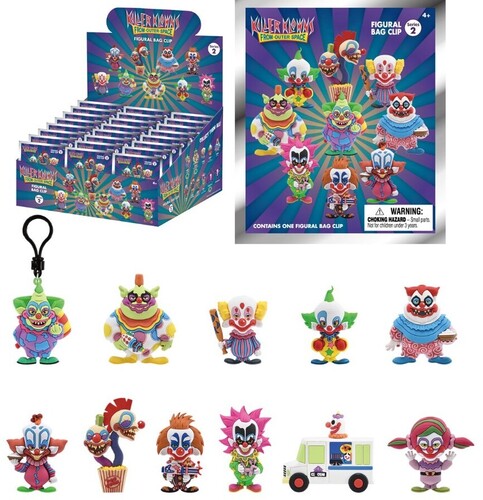 Killer Klowns 3D Foam Bag Clip Series 2 24ct PDQ Display