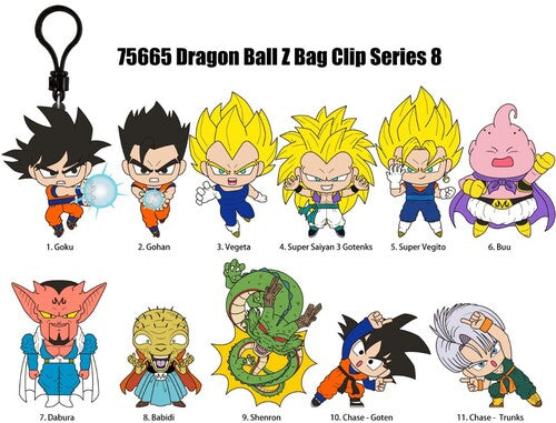 Dragon Ball Z 3D Foam Bag Clip Series 8 24ct PDQ Display