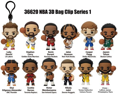 NBA Basketball 3D Bag Clip Series 1 24ct PDQ Display