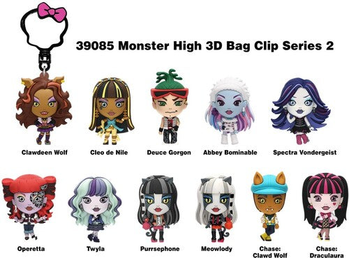Monster High 3D Foam Bag Clip Series 2 24ct PDQ Display