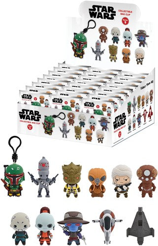 Star Wars Bounty Hunters 3D Foam Bag Clip Series 9 24ct PDQ Display