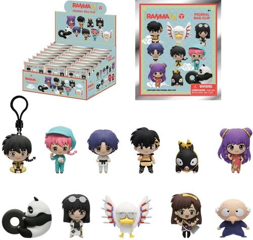 Ranma 1/2 3D Foam Bag Clip Series 2 24ct PDQ Display