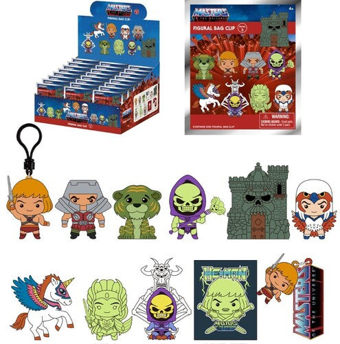 Masters of the Universe 3D Foam Bag Clip Series 3 24ct PDQ Display