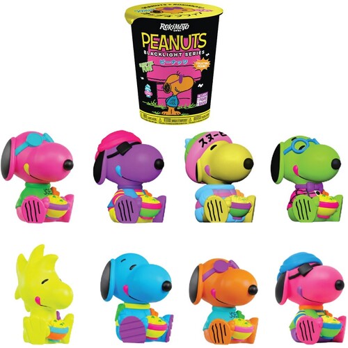 Rokimoto Cup of Fun Peanuts Blacklight Series 1, 6-Piece Blind PDQ