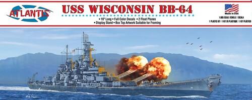 USS Wisconsin (BB-64) Iowa-Class Battleship 1/665 Scale Model Kit