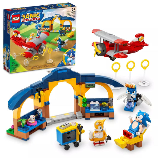 LEGO Sonic the Hedgehog Tails' Workshop and Tornado Plane Building Toy