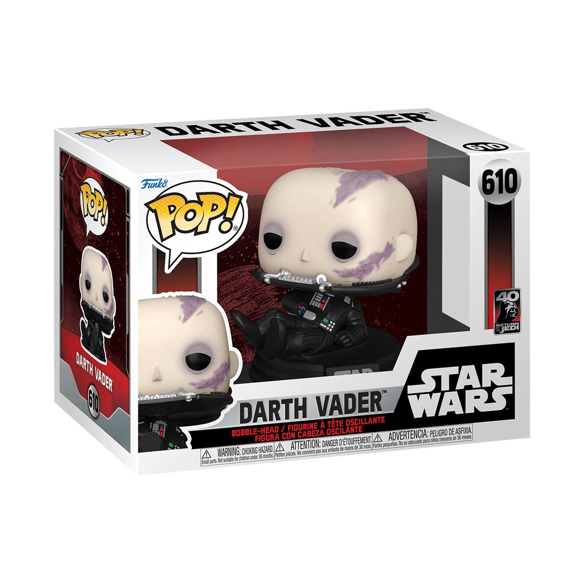Funko Pop! Star Wars: Return of the Jedi 40th - Vader (unmasked)