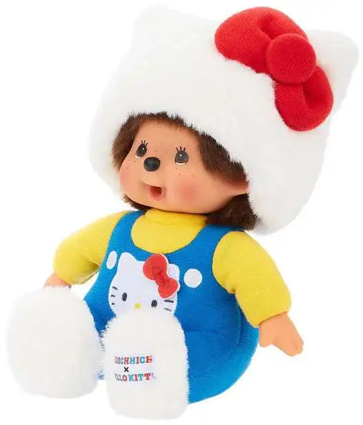 Sanrio Hello Kitty x Monchhichi Monchhichi in Hello Kitty Costume 7-Inch Plush