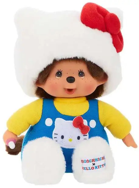 Sanrio Hello Kitty x Monchhichi Monchhichi in Hello Kitty Costume 7-Inch Plush