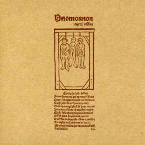 Anomoanon - Envoi Villon