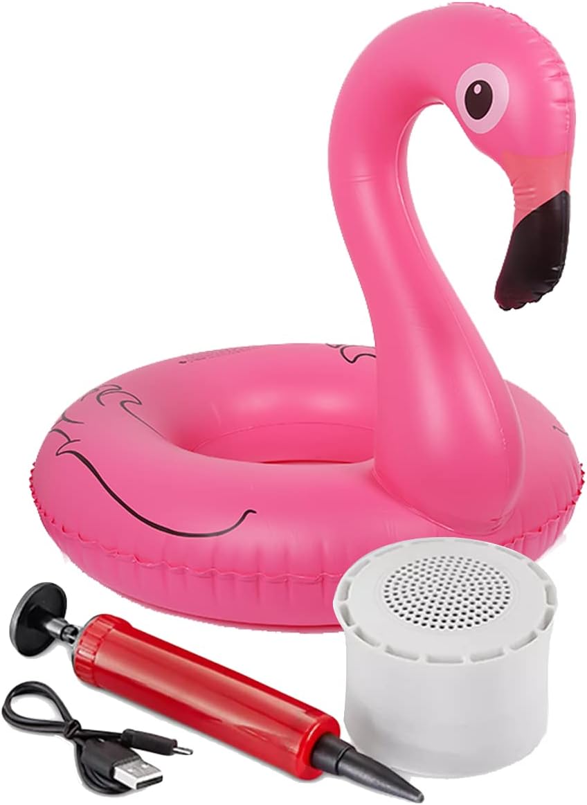 Aqua Jams Floating Speaker & Cup Holder - Flamingo
