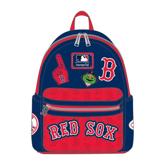 Loungefly MLB Boston Red Sox Patches Mini Backpack