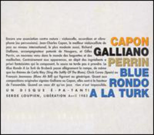 Jean-Charles Capon / Galliano/ Perrin - Blue Rondo A La Turk