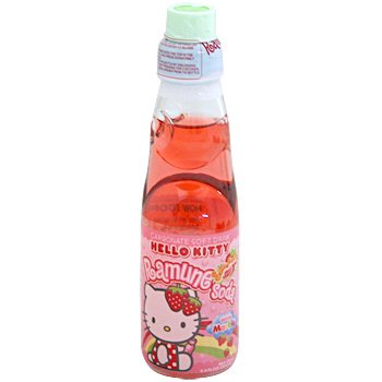 Hello Kitty Strawberry Ramune Soda