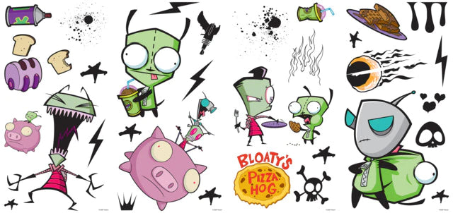 Invader Zim Peel and Stick Wall Decals