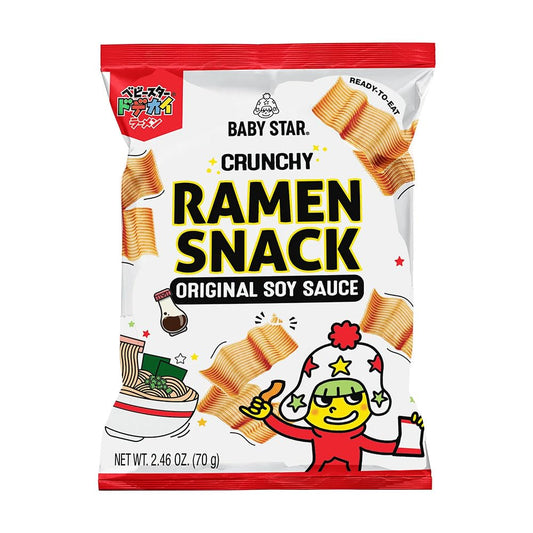 Baby Star Crunchy Ramen Snack, Original Soy Sauce