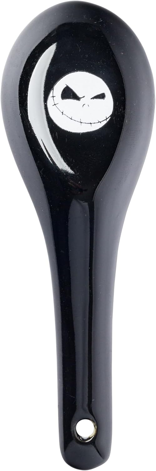 Nightmare Before Christmas Jack Cross Bones 24oz Ceramic Soup Mug with Spoon