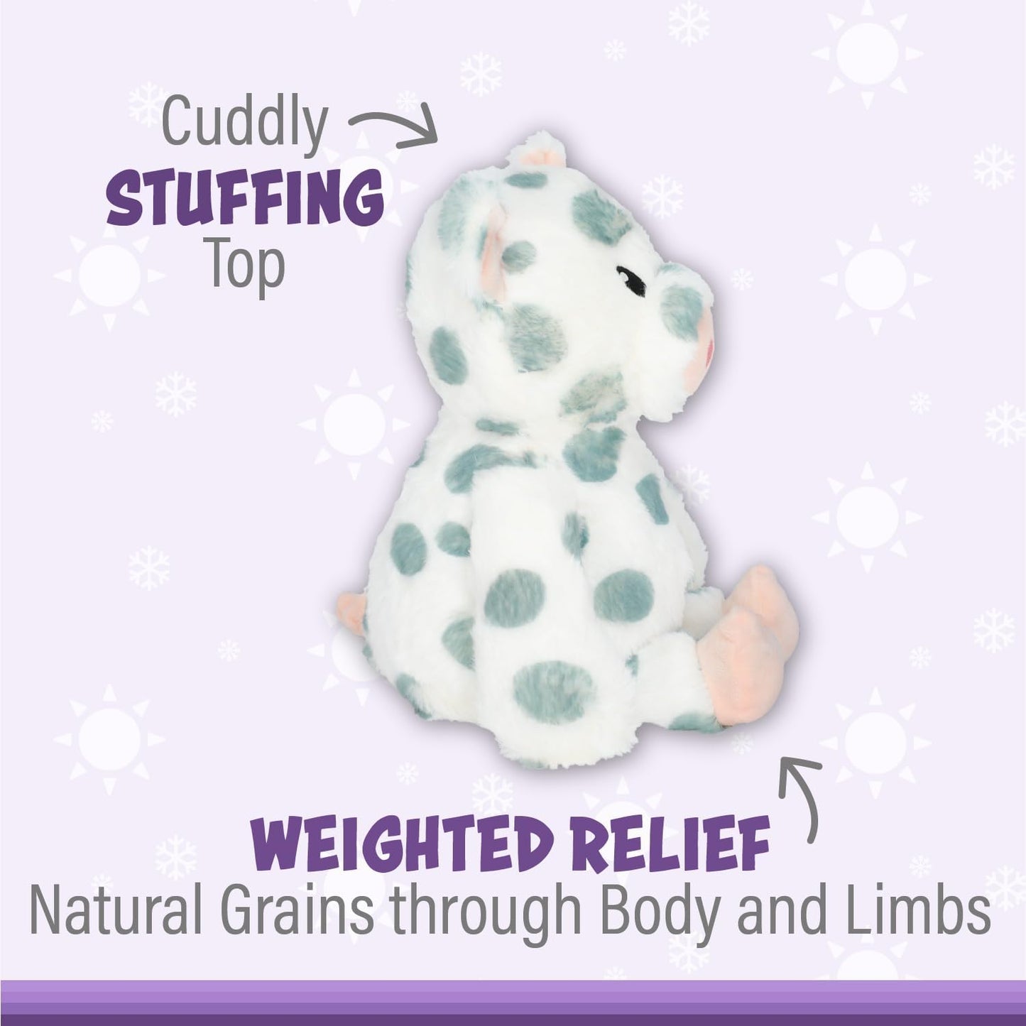 Warm Pals Lavender Scented Spotted Pig Plush