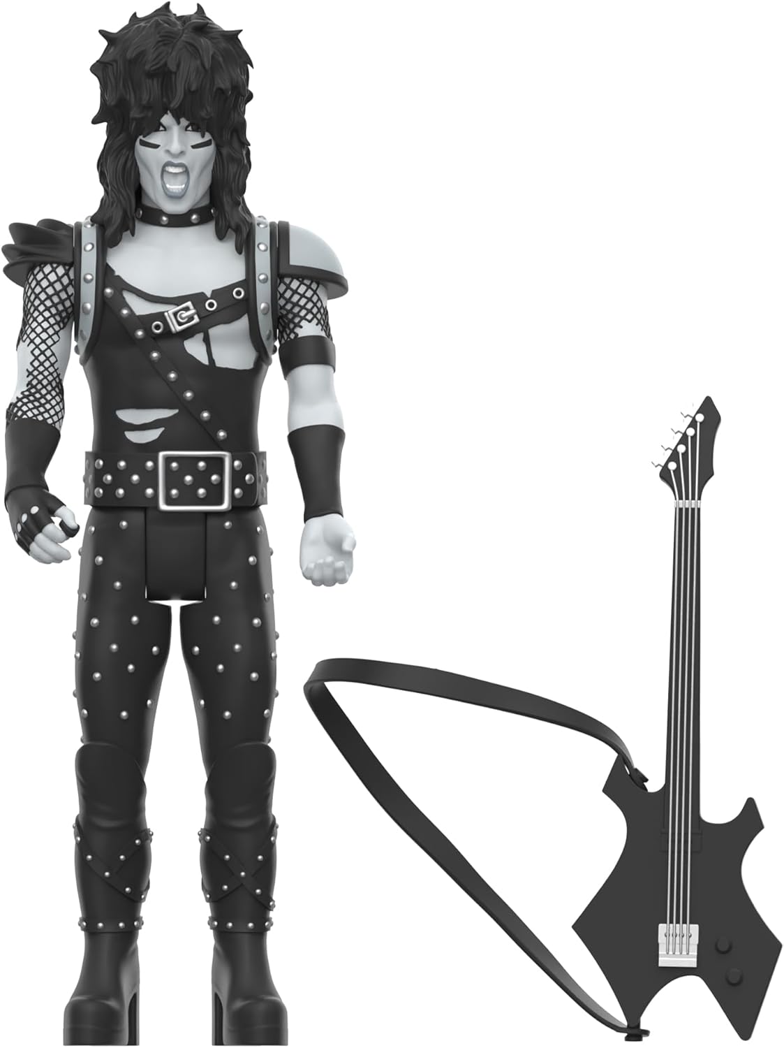 Motley Crue Reaction Figures Wave 02 - Nikki Sixx (Shout at The Devil - Black & White) Action Figure