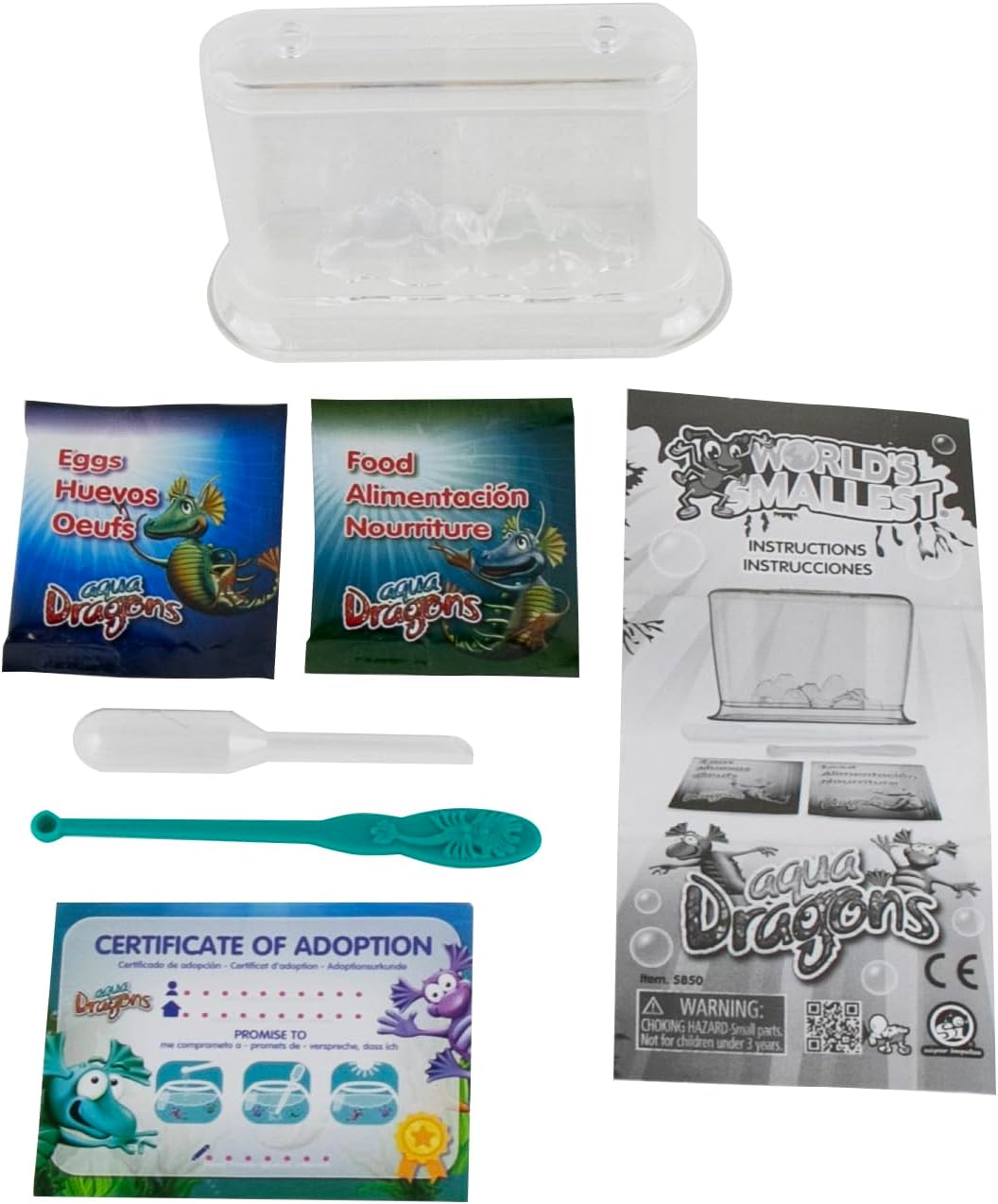 World’s Smallest Aqua Dragons, Live Aquatic Pets Hatch & Grow Miniature Science Kit