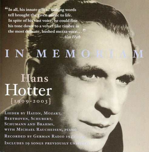 Hans Hotter - In Memoriam