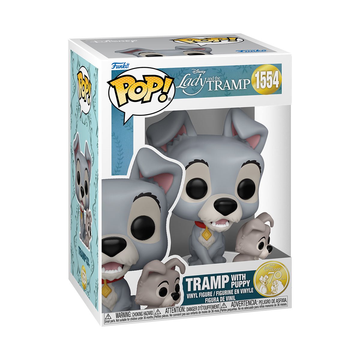 Funko Pop! Lady and the Tramp 70th Anniversary Tramp with Puppy