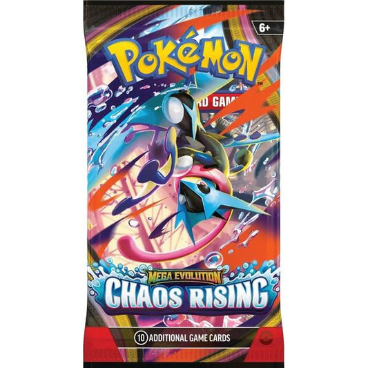Pokemon Mega Evolution - Chaos Rising Booster Pack (style may vary)