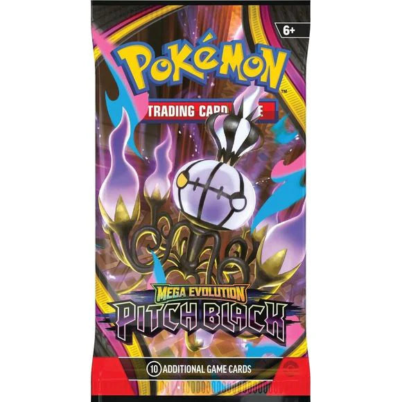 Pokemon Mega Evolution: Pitch Black Booster Pack (style may vary)