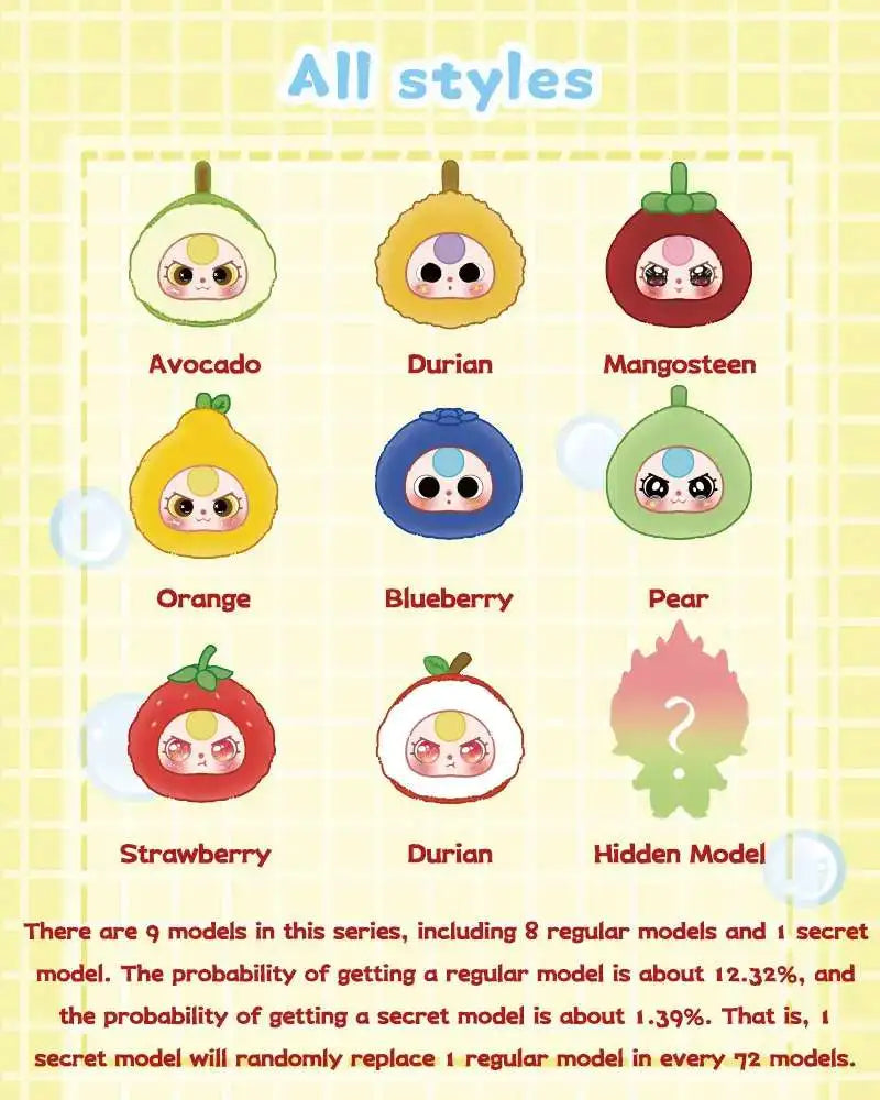 Baby Three Orchard Zipper Bag Plush Mystery Pack (1 random)