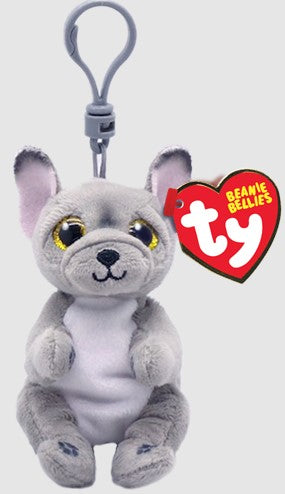 TY Beanie Baby Wilfred the French Bulldog Plush Clip