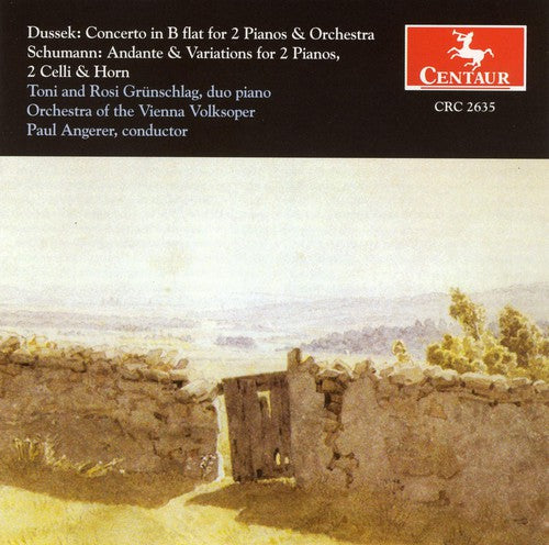 Dussek/ Schumann/ Grunschalg/ Angerer - Concerto for 2 Pianos & Orch / Andante & Variation