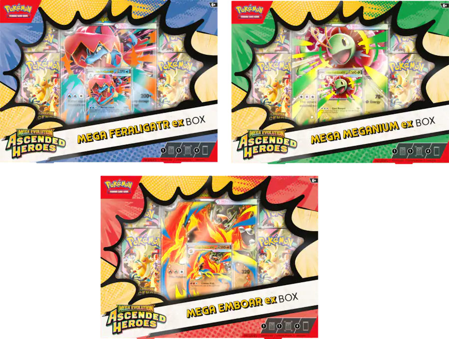 Pokémon - Trading Card Game: Mega Evolution Ascended Heroes ex Box