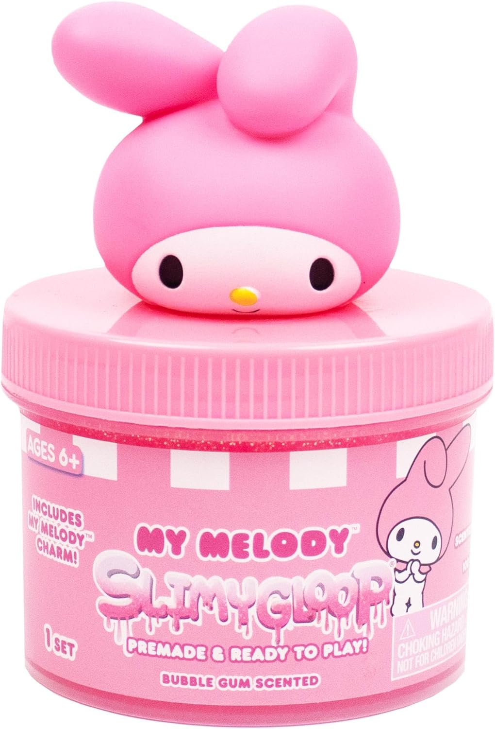 My Melody SLIMYGLOOP Jar 8 oz Bubblegum Scented Pink Slime