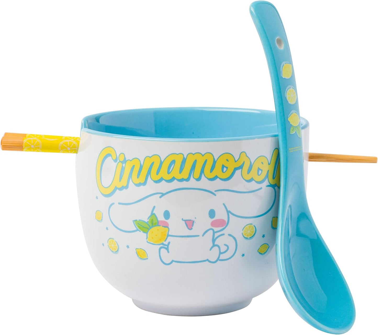 Sanrio Hello Kitty and Friends Cinnamoroll Lemons Ceramic Ramen Bowl