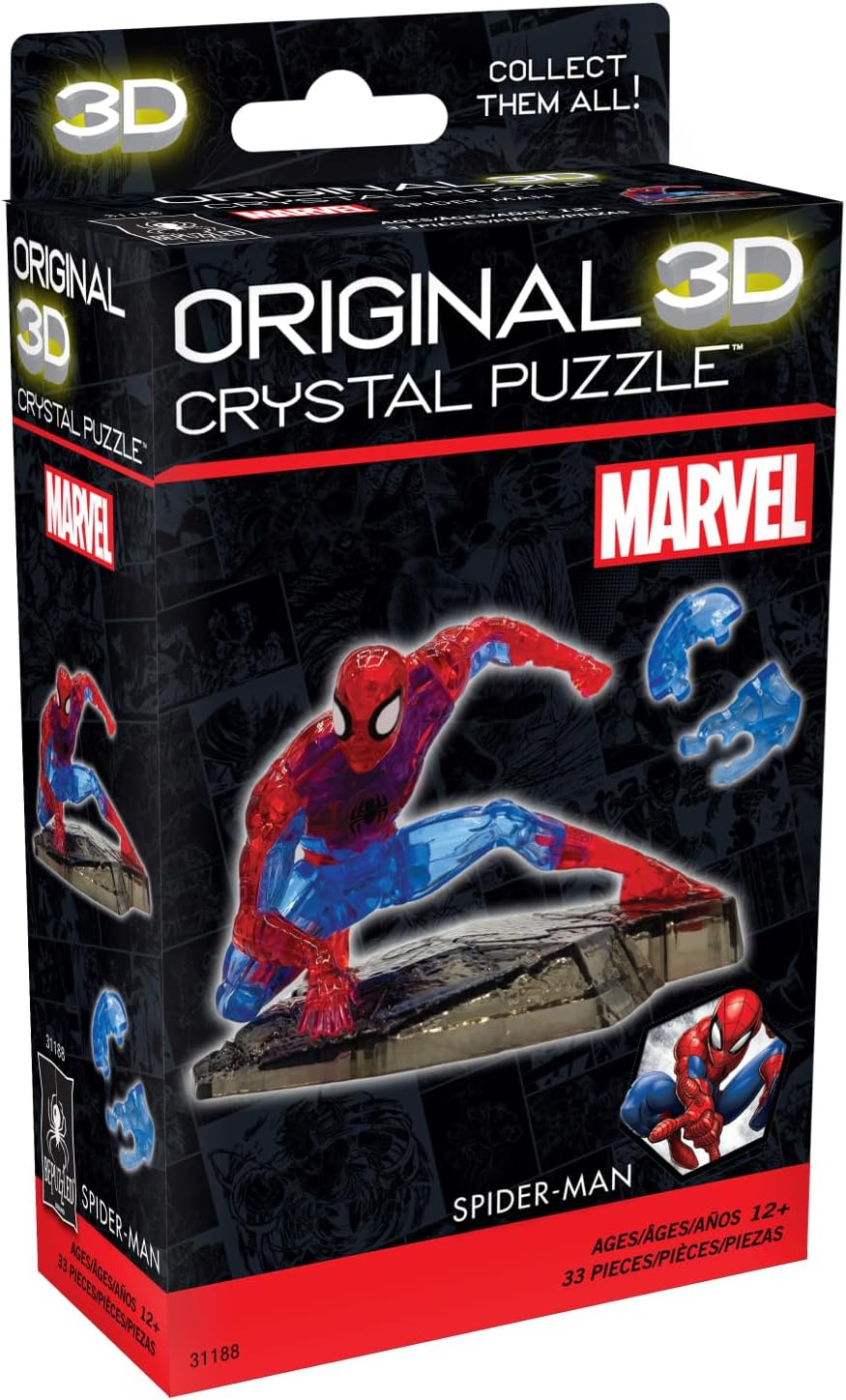 BePuzzled, Marvel Spider-Man Super Hero Original 3D Crystal Puzzle