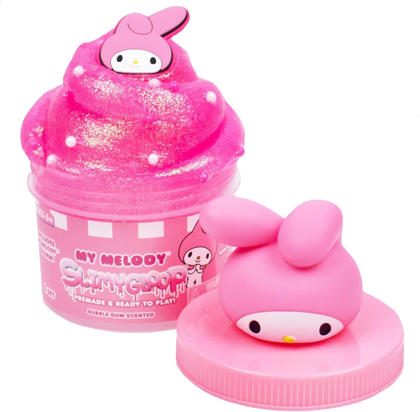 My Melody SLIMYGLOOP Jar 8 oz Bubblegum Scented Pink Slime