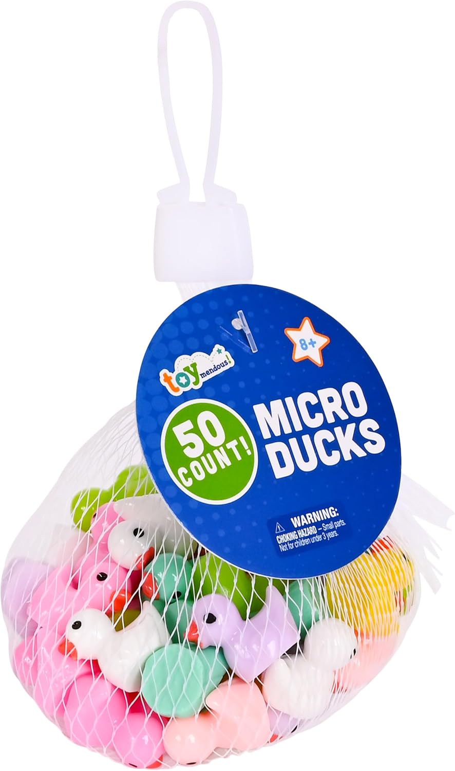 Micro Resin Mini Ducks 50ct in Mesh Bag