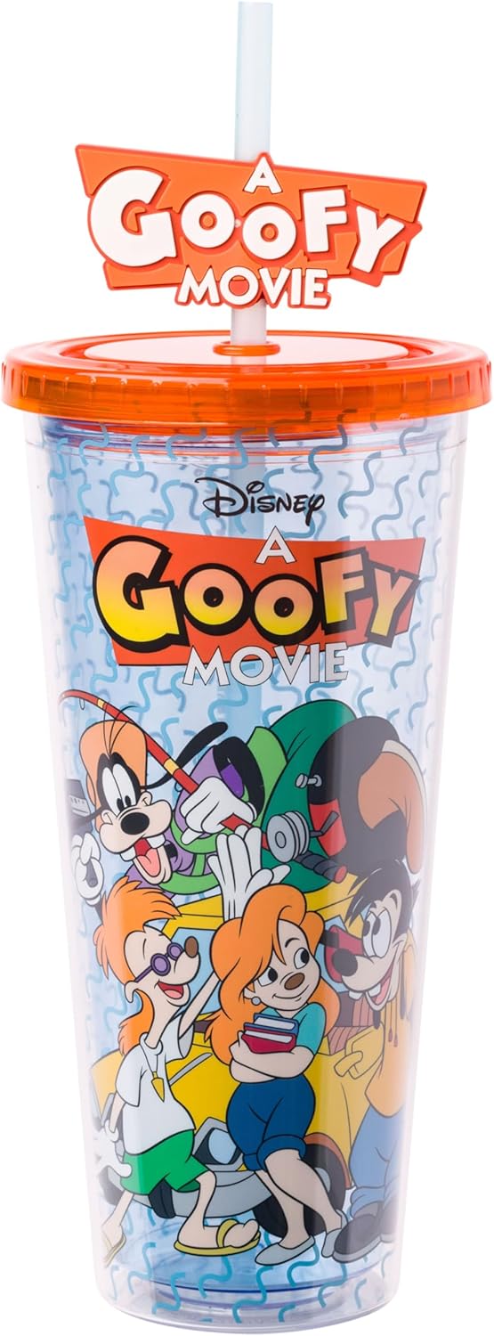 Disney A Goofy Movie Cold Cup with Lid and Straw Topper