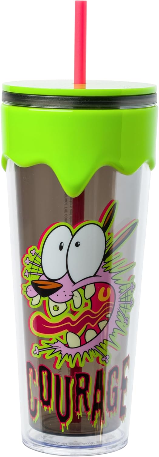 Courage the Cowardly Dog 3D Sculpted Drip 26oz Mug